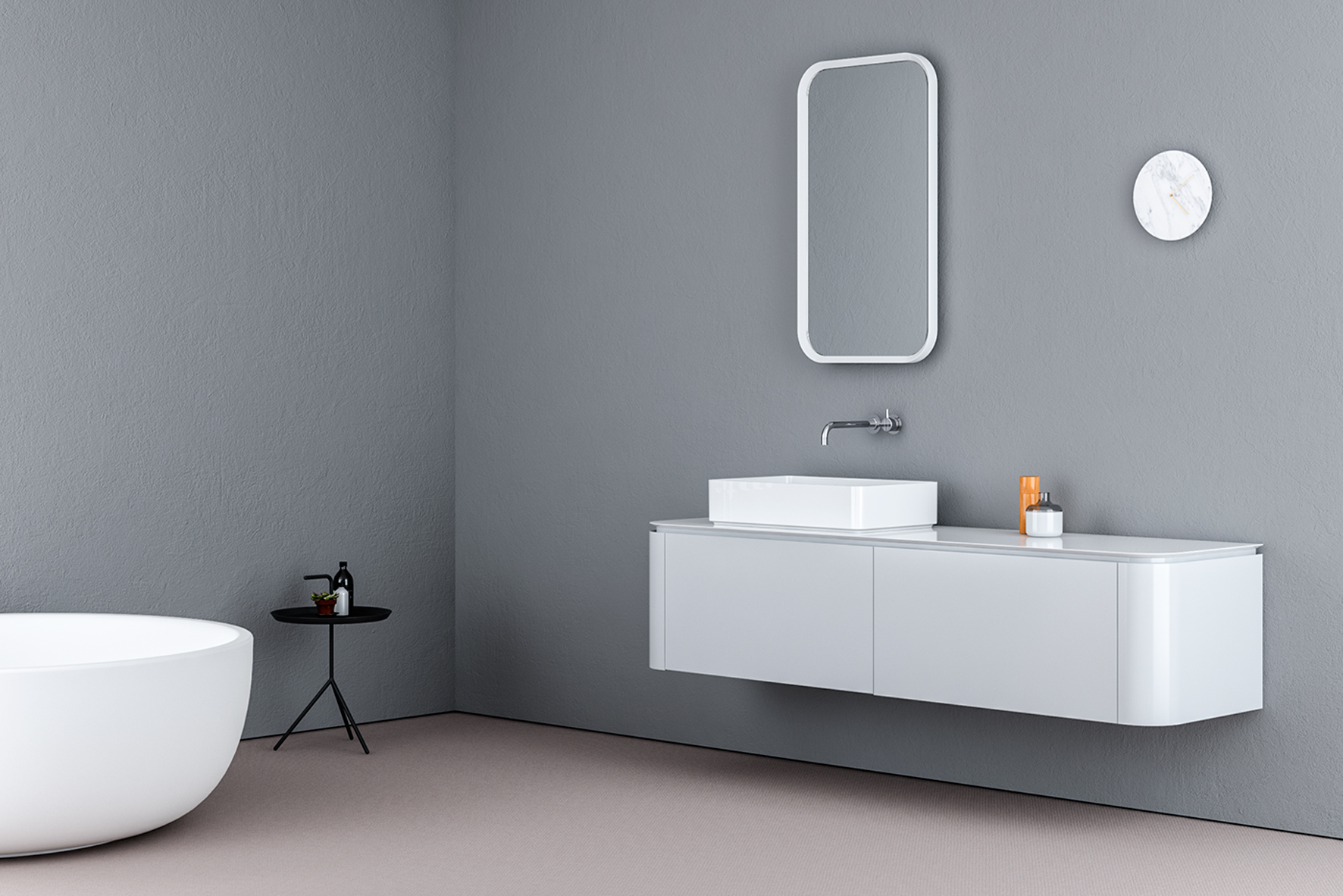 Render mobiliario cuartos baño
