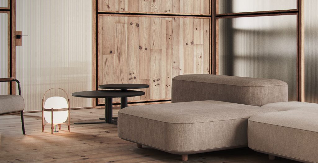 Render recepción oficina