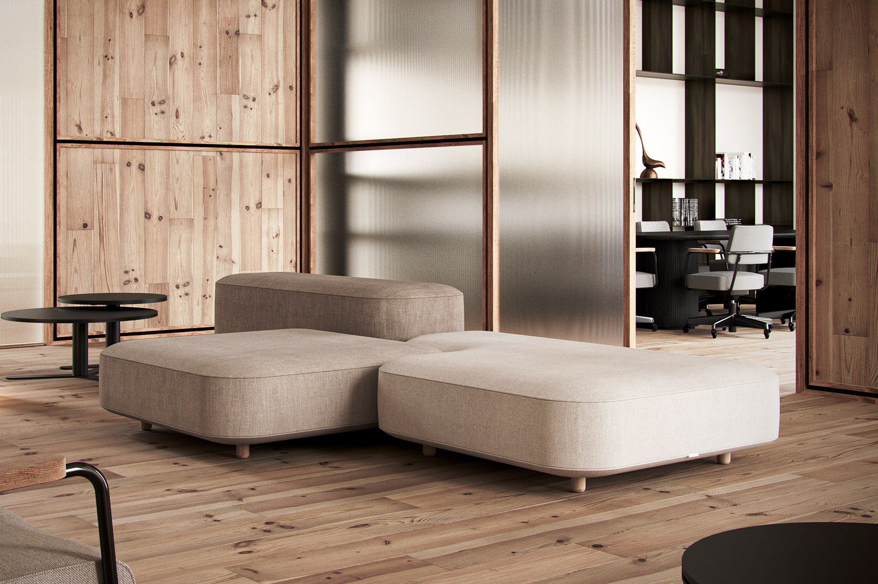 Render recepción oficina